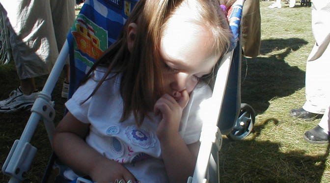 Kids fall asleep in the darndest places!