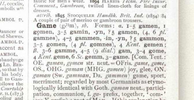 Dictionary Games